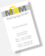 Beteiligungs GmbH Michael M�schel Am D�rren Bach 5 95326 Kulmbach Telefon:  (0 92 21) 00000 Telefax:  (0 92 21) 00000 E-Mail:  info@mgtm.de Website: www.mgtm.de